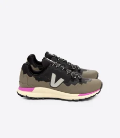 FITZ ROY TREK-SHELL BLACK OXFORD GREY KAKI<VEJA Clearance