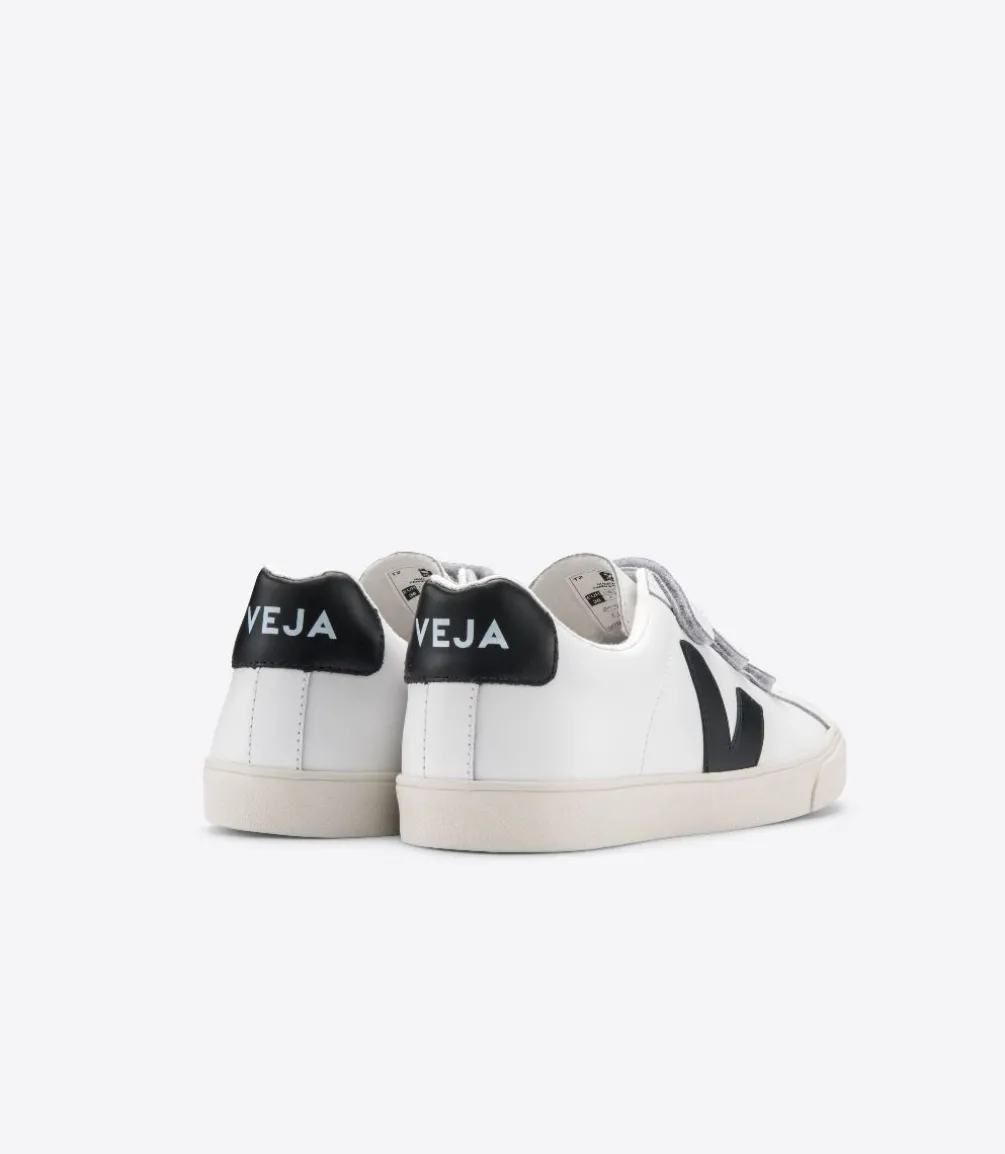 3-LOCK LEATHER WHITE BLACK<VEJA Shop