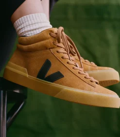 MINOTAUR SUEDE CAMEL BLACK<VEJA New