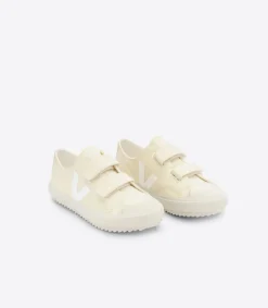OLLIE CANVAS BUTTER WHITE<VEJA Sale