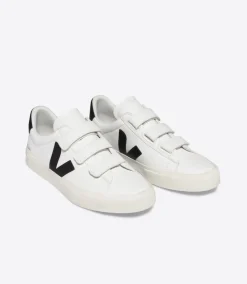 RECIFE LEATHER WHITE BLACK<VEJA Best Sale