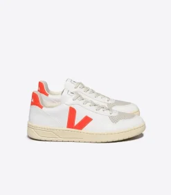 V-10 CWL WHITE ORANGE FLUO<VEJA Clearance
