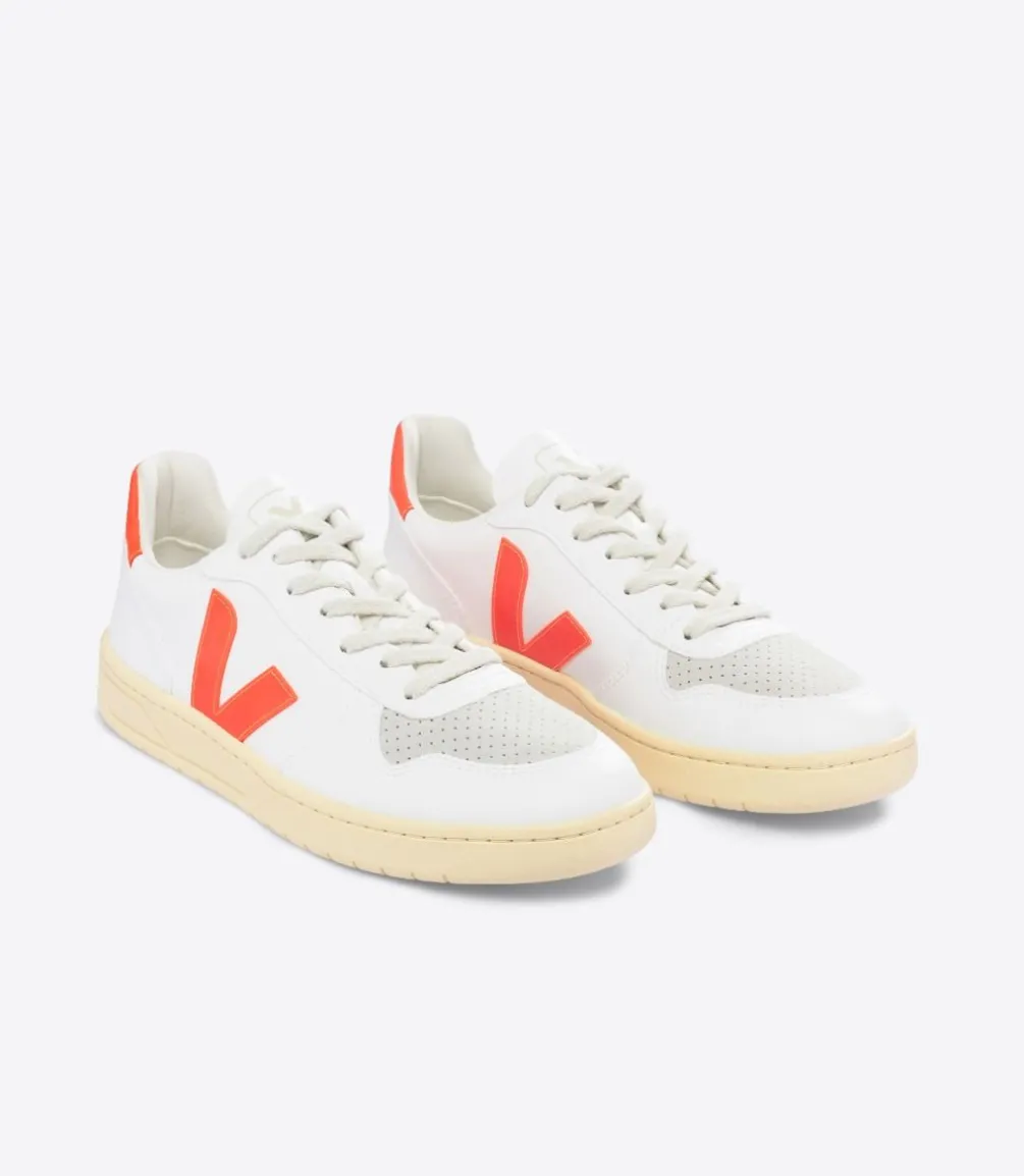 V-10 CWL WHITE ORANGE FLUO<VEJA Clearance