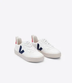 V-10 LACES CWL WHITE COBALT PEKIN<VEJA Discount