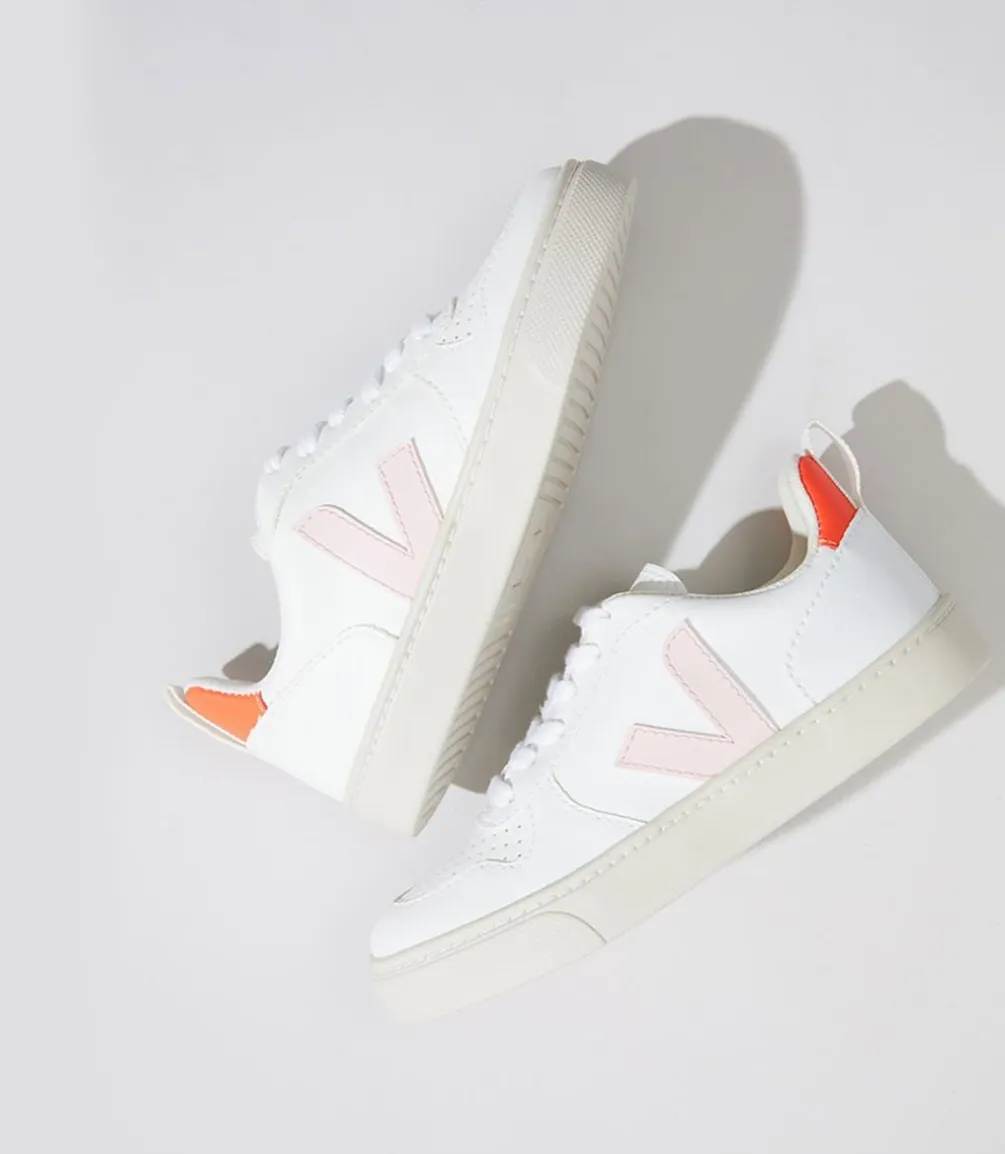 V-10 LACES CWL WHITE PETALE ORANGE FLUO<VEJA Sale