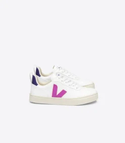 V-10 LACES CWL WHITE ULTRAVIOLET PURPLE<VEJA Shop