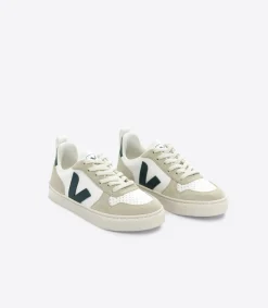 V-10 LACES LEATHER WHITE BRITTANY ALMOND<VEJA Outlet
