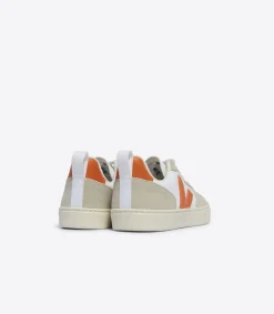 V-10 LACES LEATHER WHITE FURY ALMOND<VEJA Best Sale