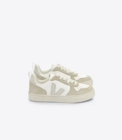 V-10 LACES LEATHER WHITE NATURAL ALMOND<VEJA Best Sale