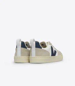 V-10 LACES LEATHER WHITE NAUTICO ALMOND<VEJA Fashion