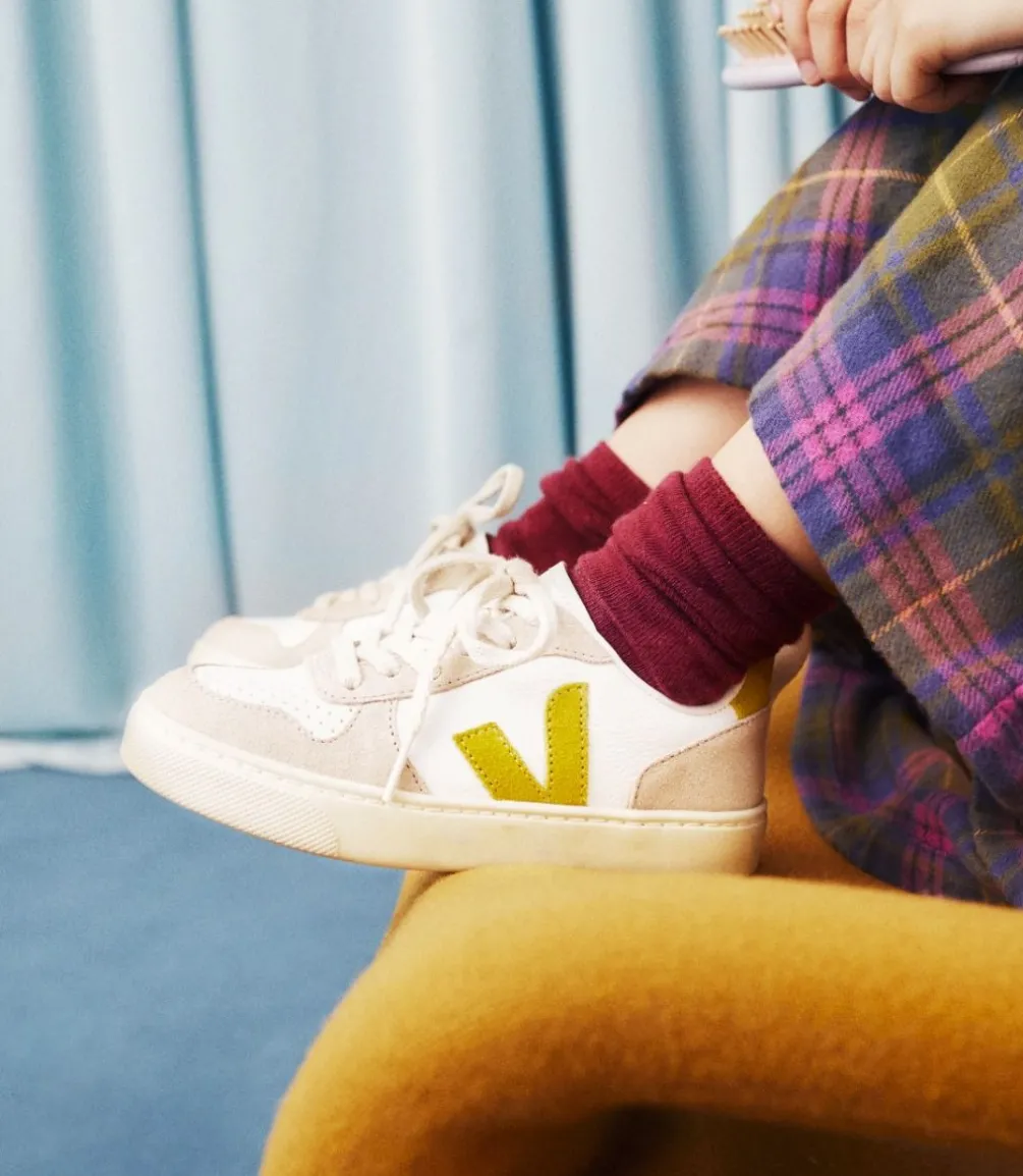 V-10 LACES WHITE LIQUOR ALMOND<VEJA Fashion