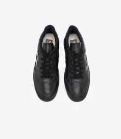 V-10 LEATHER BLACK BLACK<VEJA Cheap