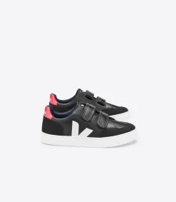 V-12 LEATHER BLACK WHITE PEKIN<VEJA Sale