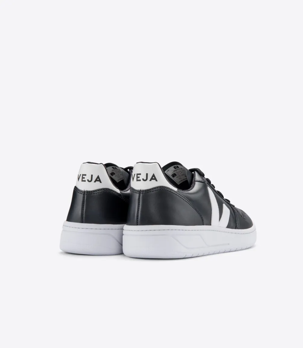 V-10 LEATHER BLACK WHITE WHITE SOLE<VEJA Outlet