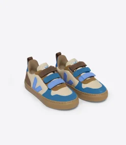 V-10 LEATHER CREMA MULTICO AQUA<VEJA New