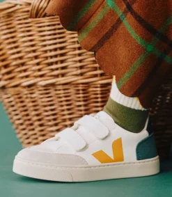 V-12 LEATHER MULTICO BRITTANY<VEJA Clearance