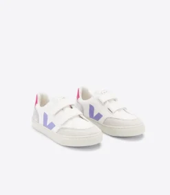 V-12 LEATHER MULTICO SILVER<VEJA Outlet