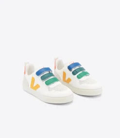 V-10 LEATHER MULTICO WHITE OURO<VEJA Store