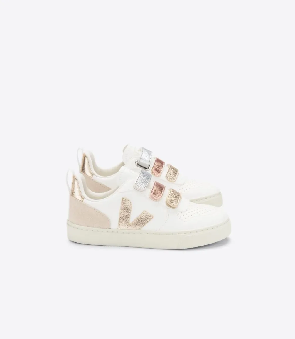 V-10 LEATHER MULTICO WHITE SHINY<VEJA Flash Sale
