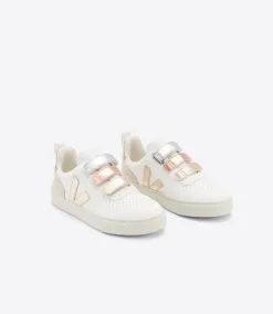 V-10 LEATHER MULTICO WHITE SHINY<VEJA Flash Sale