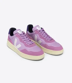 V-90 LEATHER ORCHID WHITE<VEJA Cheap