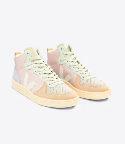 V-15 LEATHER PETALE WHITE MULTICO<VEJA Flash Sale