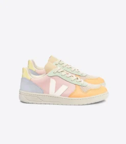 V-10 LEATHER PETALE WHITE MULTICO<VEJA Outlet
