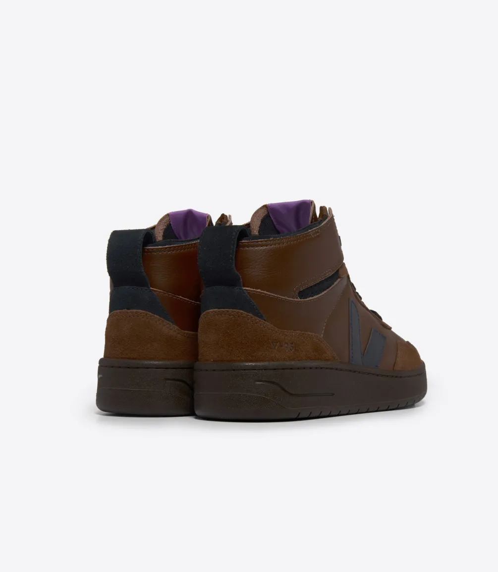 V-95 LEATHER WALNUT BLACK<VEJA Best Sale