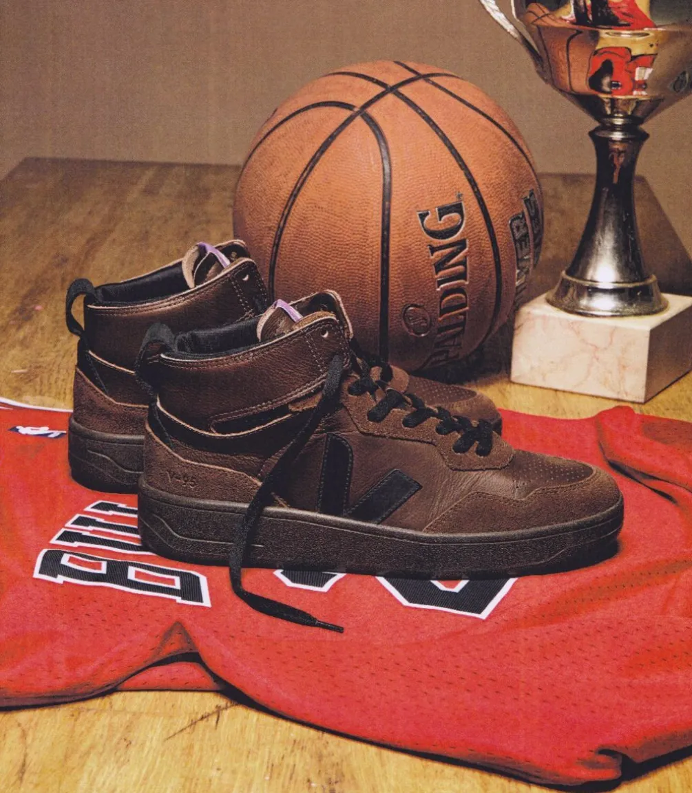 V-95 LEATHER WALNUT BLACK<VEJA Best Sale