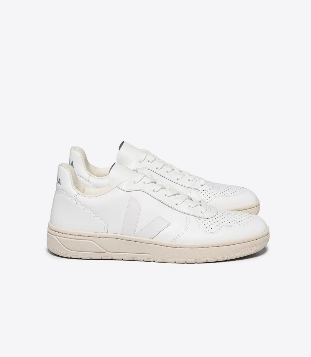 V-10 LEATHER WHITE<VEJA Best