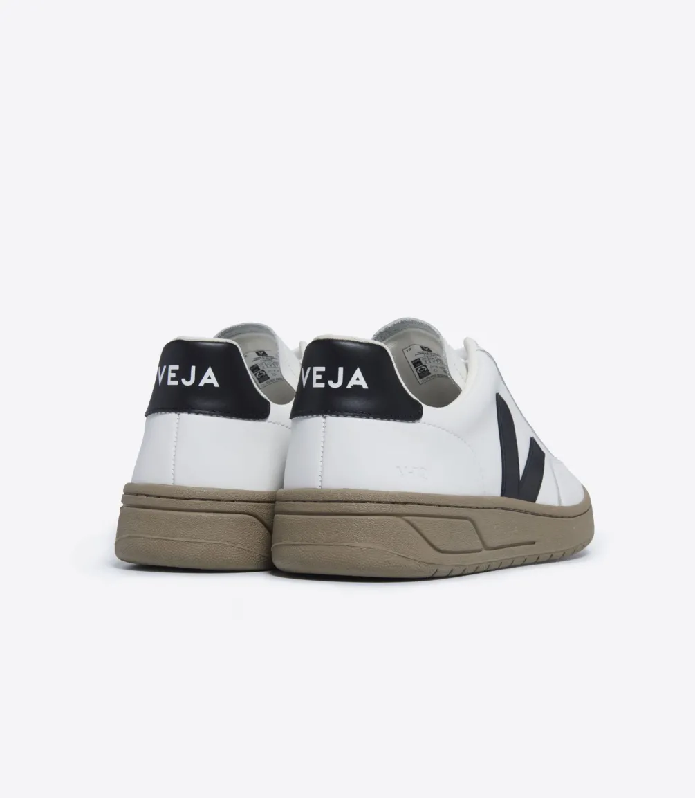 V-12 LEATHER WHITE BLACK DUNE<VEJA Online