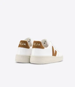 V-12 LEATHER WHITE CAMEL<VEJA Outlet