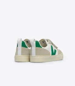 V-10 LEATHER WHITE EMERAUDE<VEJA Sale