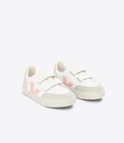 V-12 LEATHER WHITE MULTICO JADE<VEJA Best Sale
