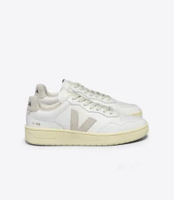 V-90 LEATHER WHITE NATURAL<VEJA Online