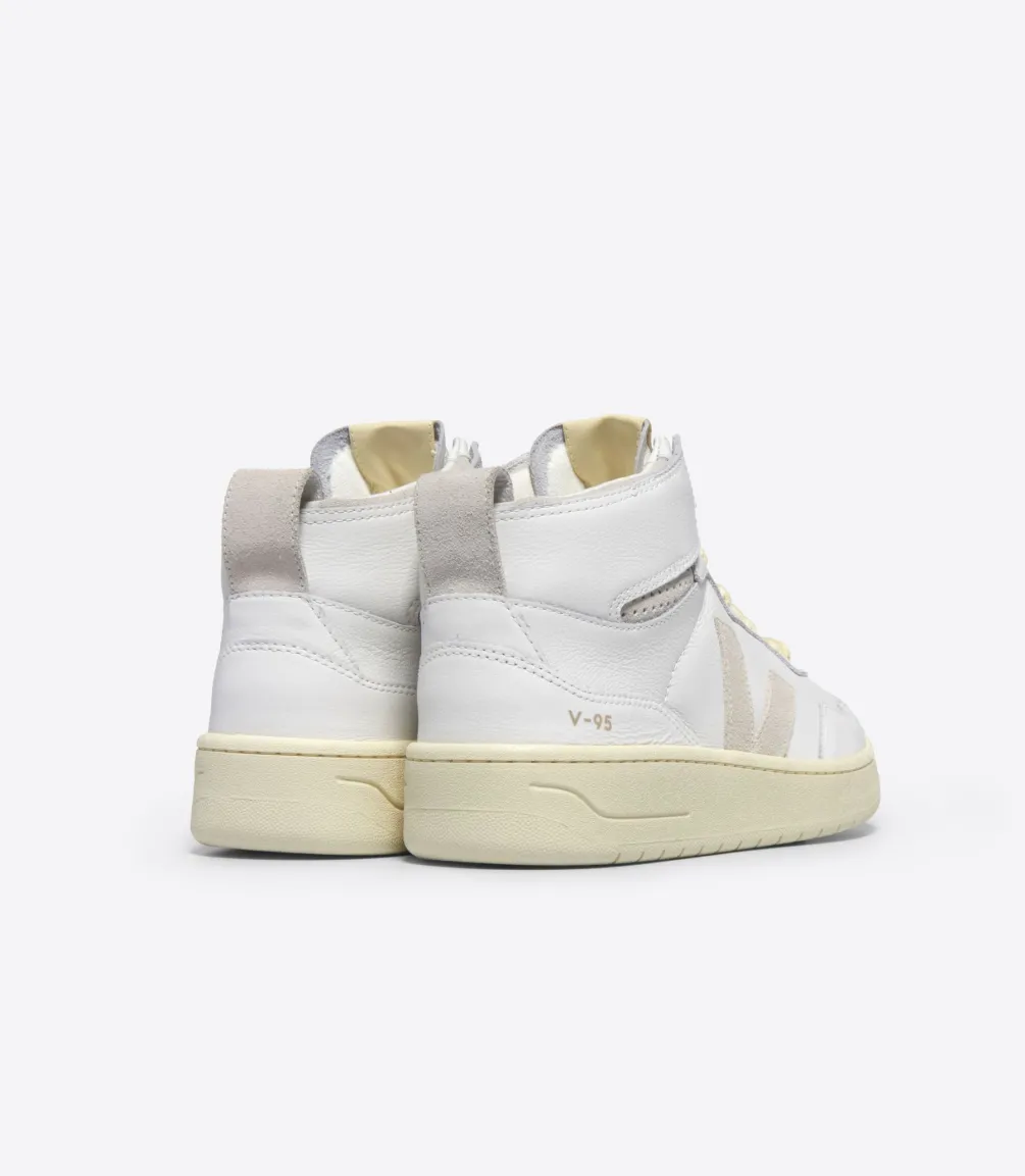 V-95 LEATHER WHITE NATURAL<VEJA Sale