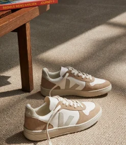 V-10 LEATHER WHITE NATURAL SAHARA<VEJA Shop