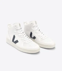 V-15 LEATHER WHITE NAUTICO<VEJA Best Sale