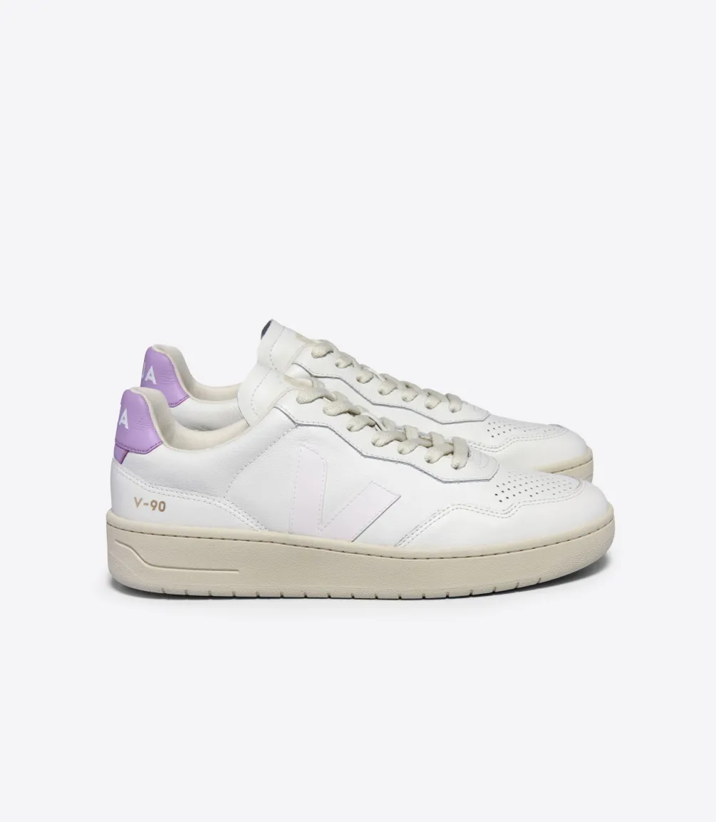 V-90 LEATHER WHITE ORCHID<VEJA Fashion
