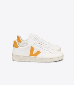 V-12 LEATHER WHITE OURO<VEJA Clearance
