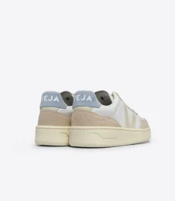 V-90 LEATHER WHITE PIERRE STEEL<VEJA Sale