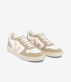 V-10 LEATHER WHITE SABLE SAHARA<VEJA Cheap