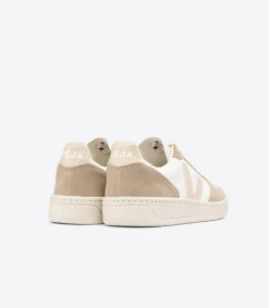 V-10 LEATHER WHITE SABLE SAHARA<VEJA Cheap