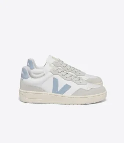V-90 LEATHER WHITE STEEL<VEJA Flash Sale