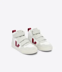 V-10 MID B-MESH WHITE MARSALA<VEJA Discount