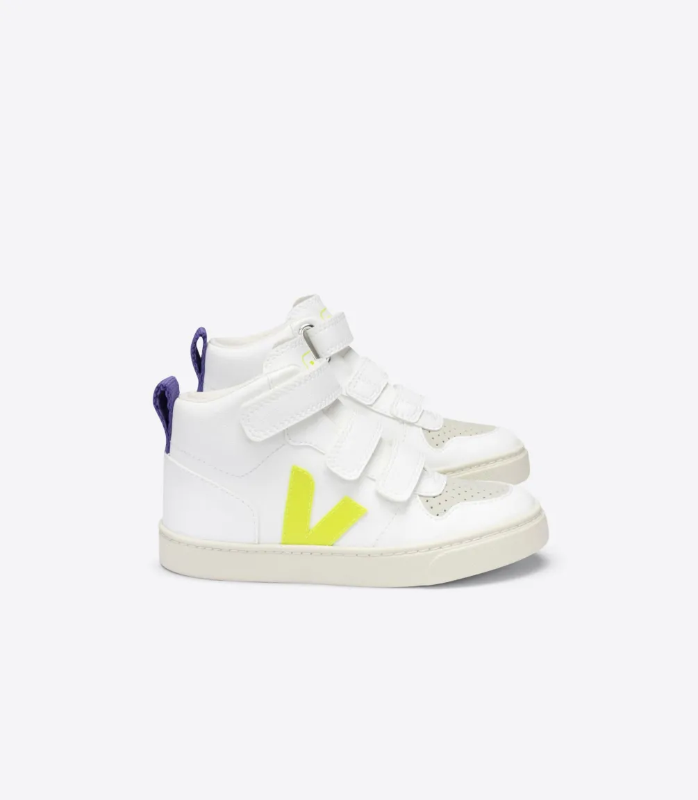V-10 MID CWL WHITE JAUNE FLUO PURPLE<VEJA Cheap