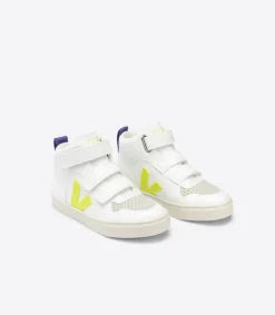 V-10 MID CWL WHITE JAUNE FLUO PURPLE<VEJA Cheap