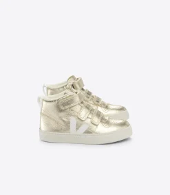 V-10 MID FURED LEATHER PLATINE<VEJA Discount