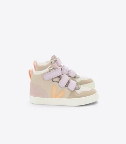 V-10 MID SUEDE MULTICO ALMOND PEACH<VEJA New