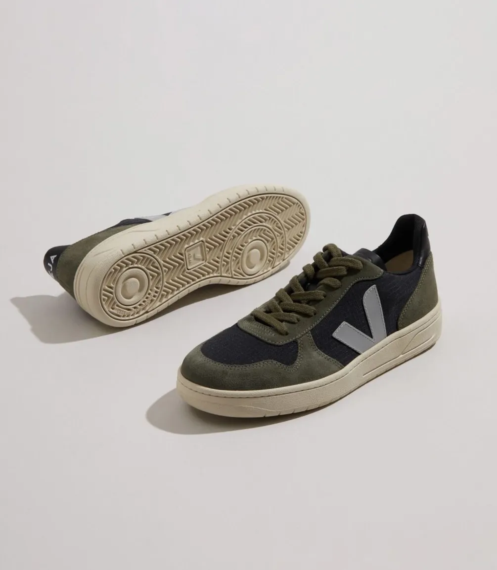 V-10 RIPSTOP BLACK OXFORD GREY MUD<VEJA Discount
